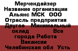 Мерчендайзер › Название организации ­ Альянс-МСК, ООО › Отрасль предприятия ­ Другое › Минимальный оклад ­ 23 000 - Все города Работа » Вакансии   . Челябинская обл.,Усть-Катав г.